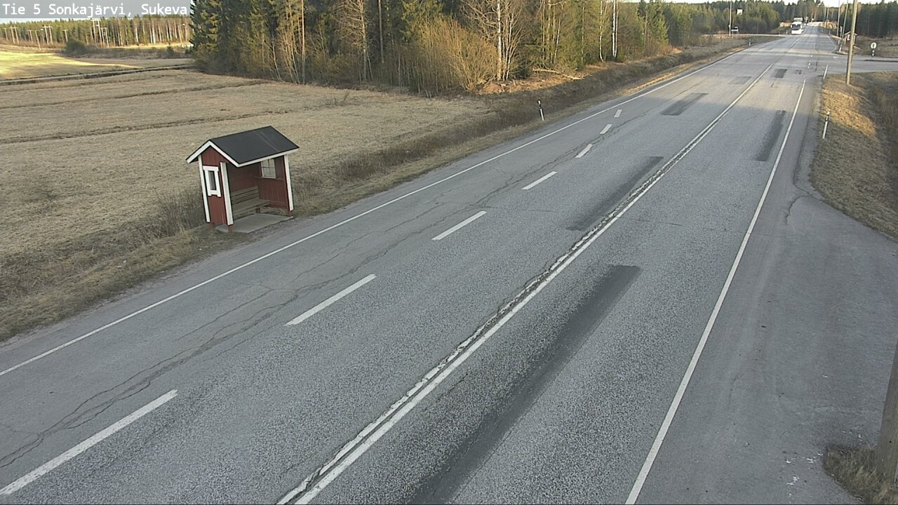 Weather Camera Image Väg 5 Sonkajärvi, Sukeva, Sonkajärvi, Pohjois-Savo