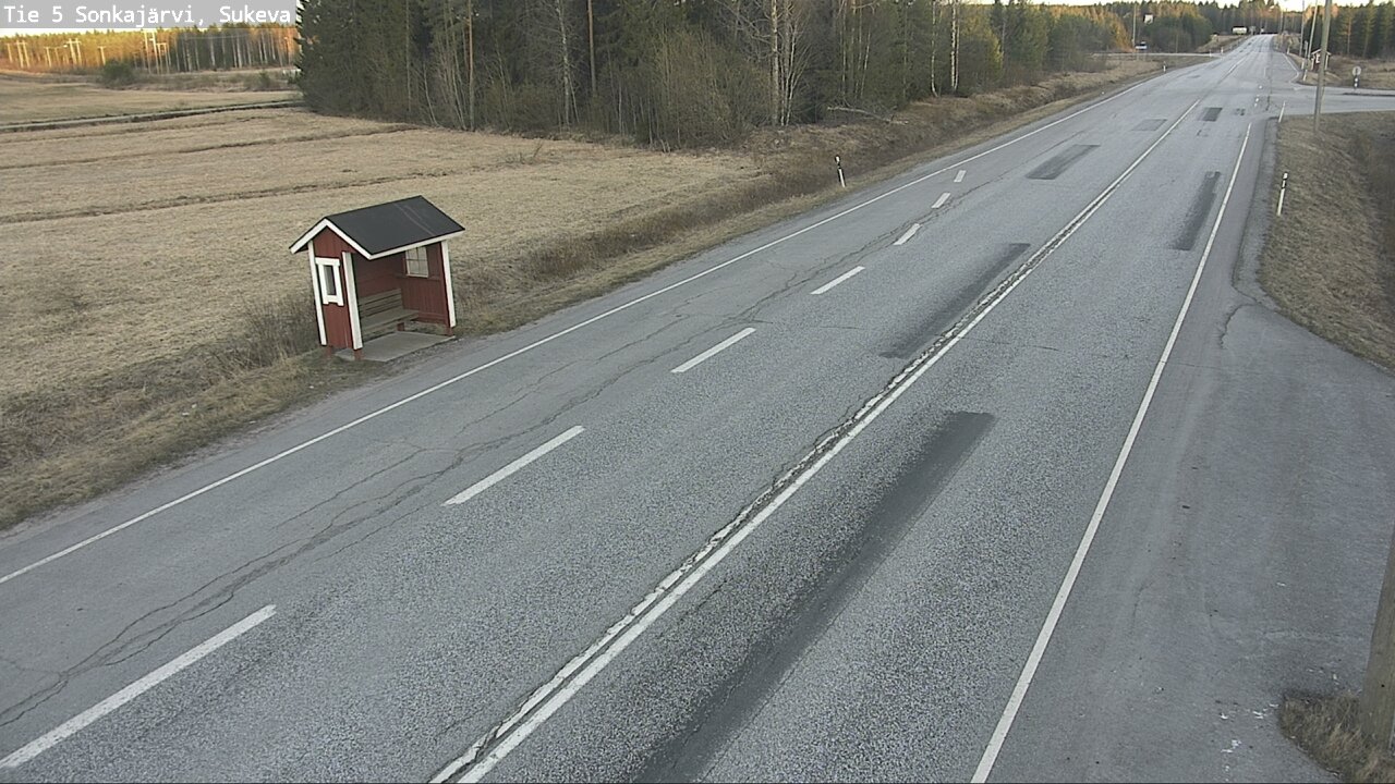 Weather Camera Image Väg 5 Sonkajärvi, Sukeva, Sonkajärvi, Pohjois-Savo