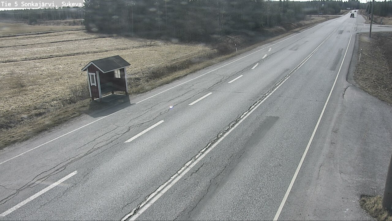 Weather Camera Image Väg 5 Sonkajärvi, Sukeva, Sonkajärvi, Pohjois-Savo