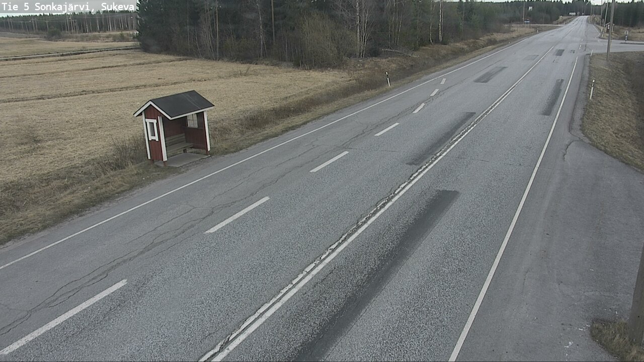 Weather Camera Image Väg 5 Sonkajärvi, Sukeva, Sonkajärvi, Pohjois-Savo