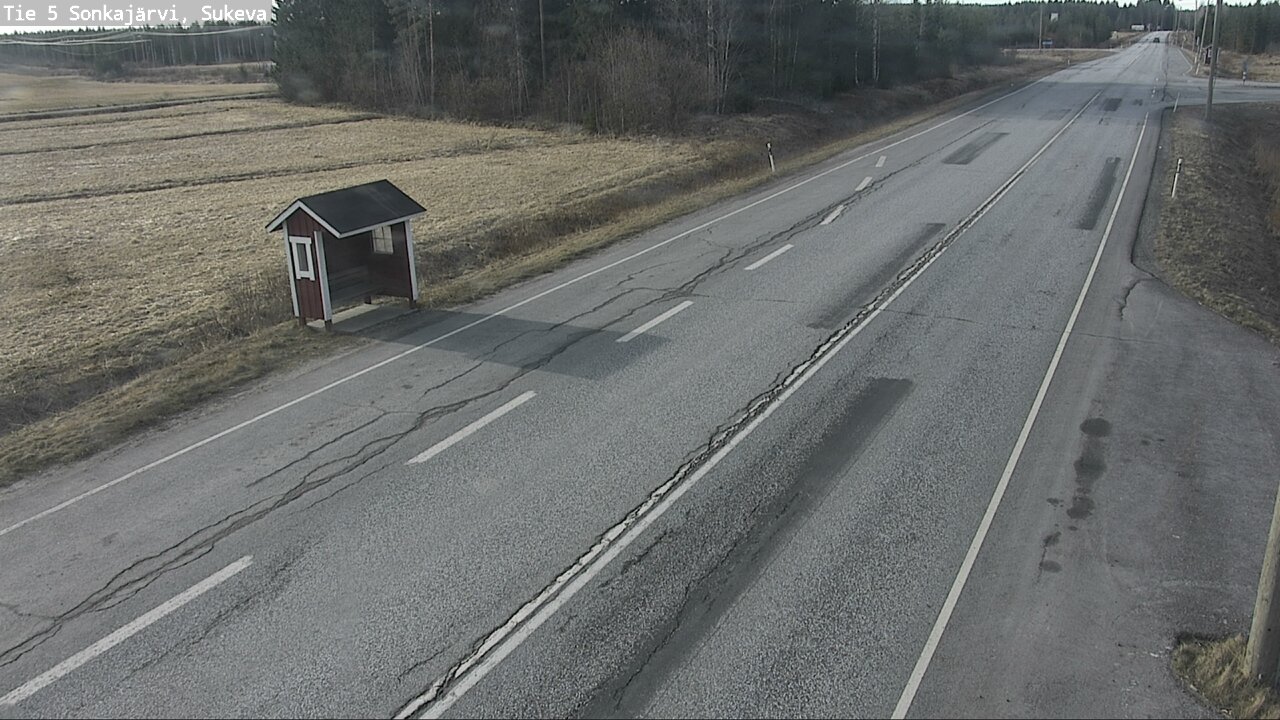 Weather Camera Image Väg 5 Sonkajärvi, Sukeva, Sonkajärvi, Pohjois-Savo