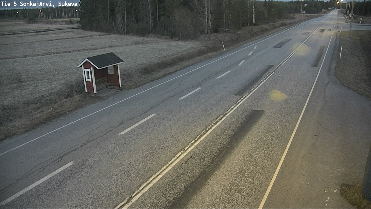 Weather Camera Image Väg 5 Sonkajärvi, Sukeva, Sonkajärvi, Pohjois-Savo