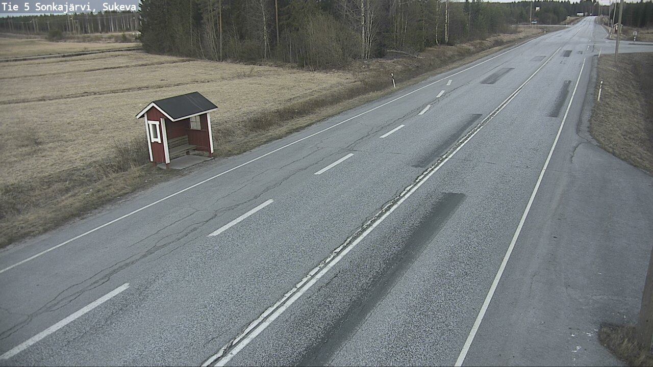 Weather Camera Image Väg 5 Sonkajärvi, Sukeva, Sonkajärvi, Pohjois-Savo