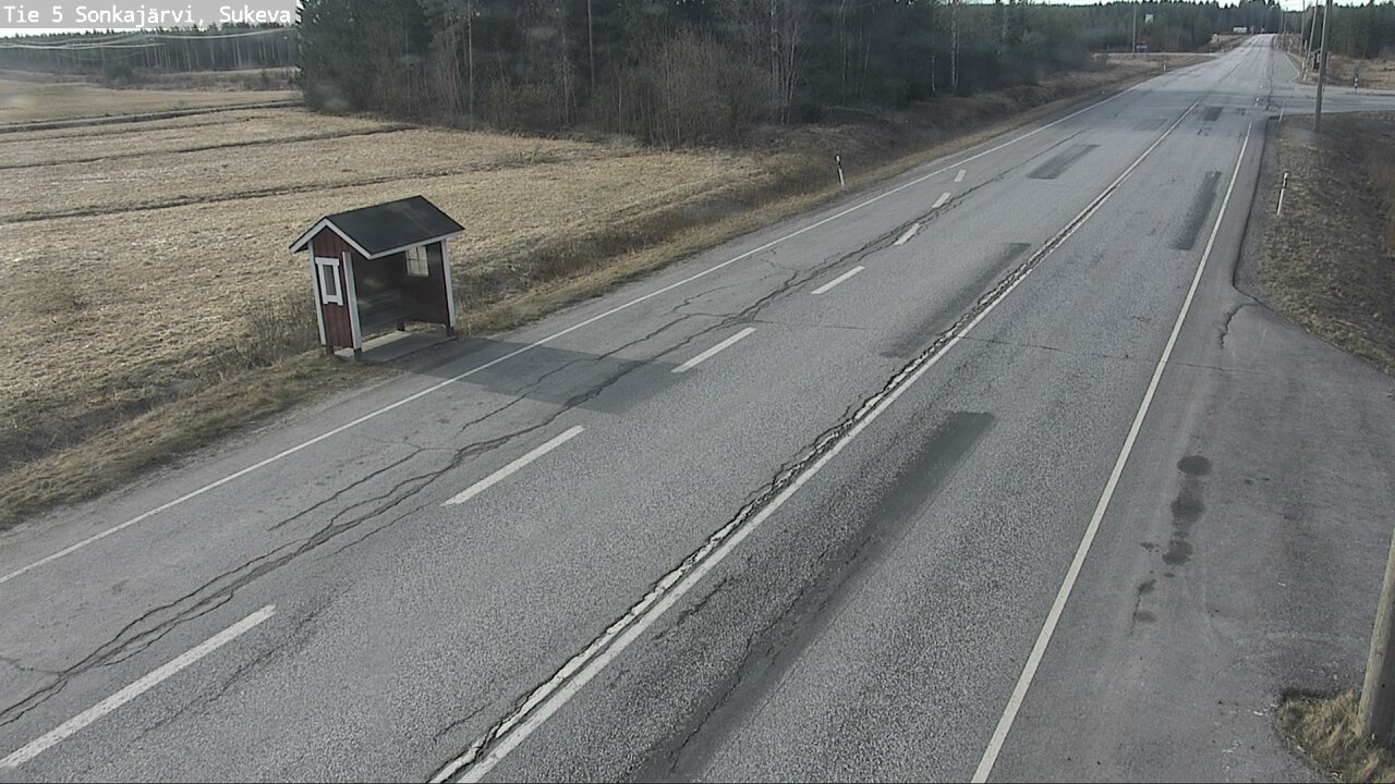Weather Camera Image Väg 5 Sonkajärvi, Sukeva, Sonkajärvi, Pohjois-Savo