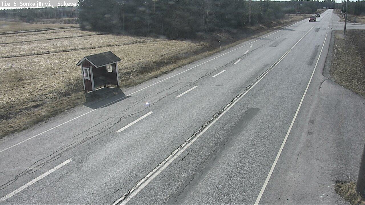 Weather Camera Image Väg 5 Sonkajärvi, Sukeva, Sonkajärvi, Pohjois-Savo
