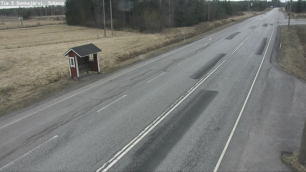 Weather Camera Image Väg 5 Sonkajärvi, Sukeva, Sonkajärvi, Pohjois-Savo