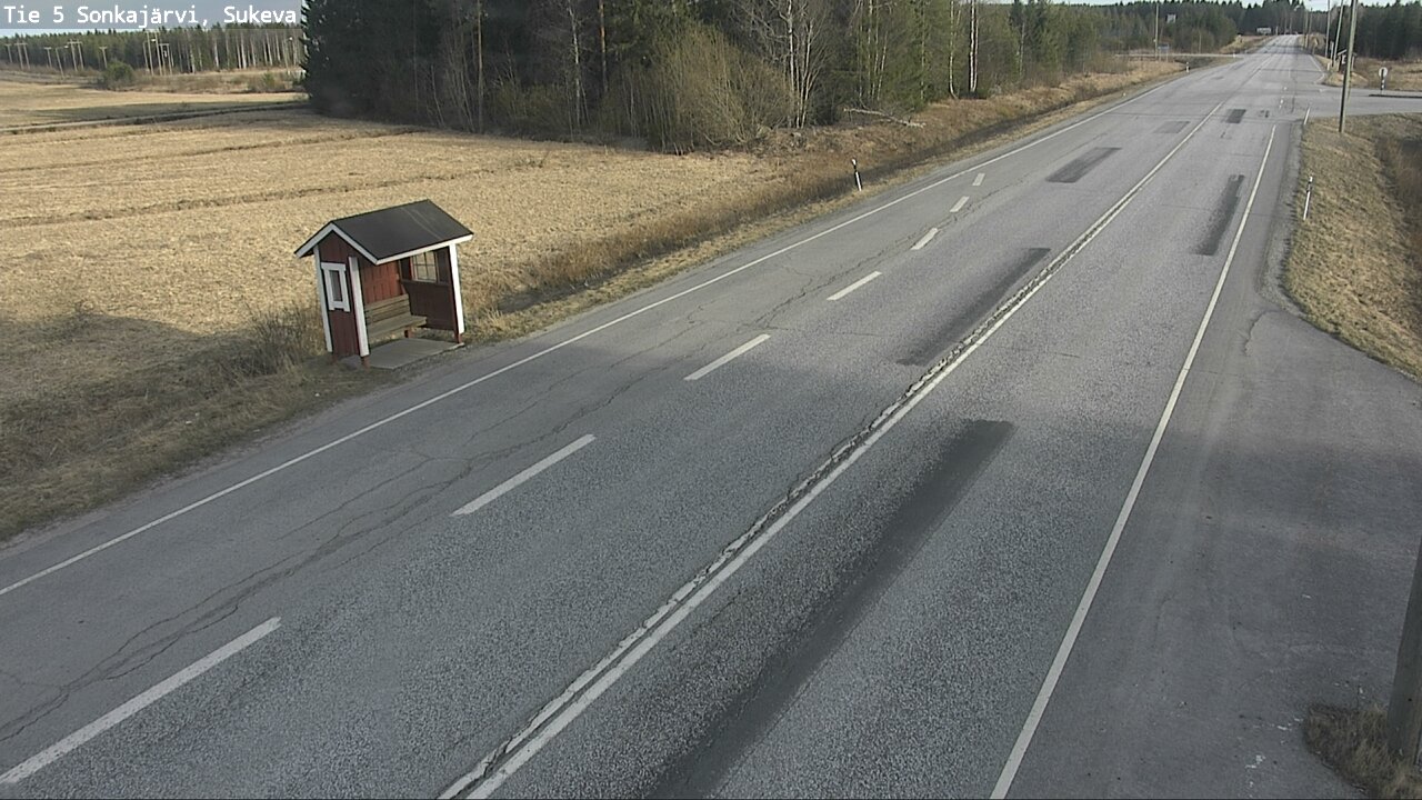 Weather Camera Image Väg 5 Sonkajärvi, Sukeva, Sonkajärvi, Pohjois-Savo