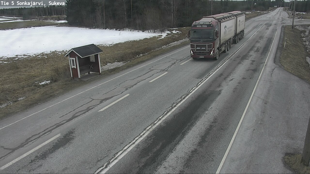 Weather Camera Image Road 5 Sonkajärvi, Sukeva, Sonkajärvi, Pohjois-Savo