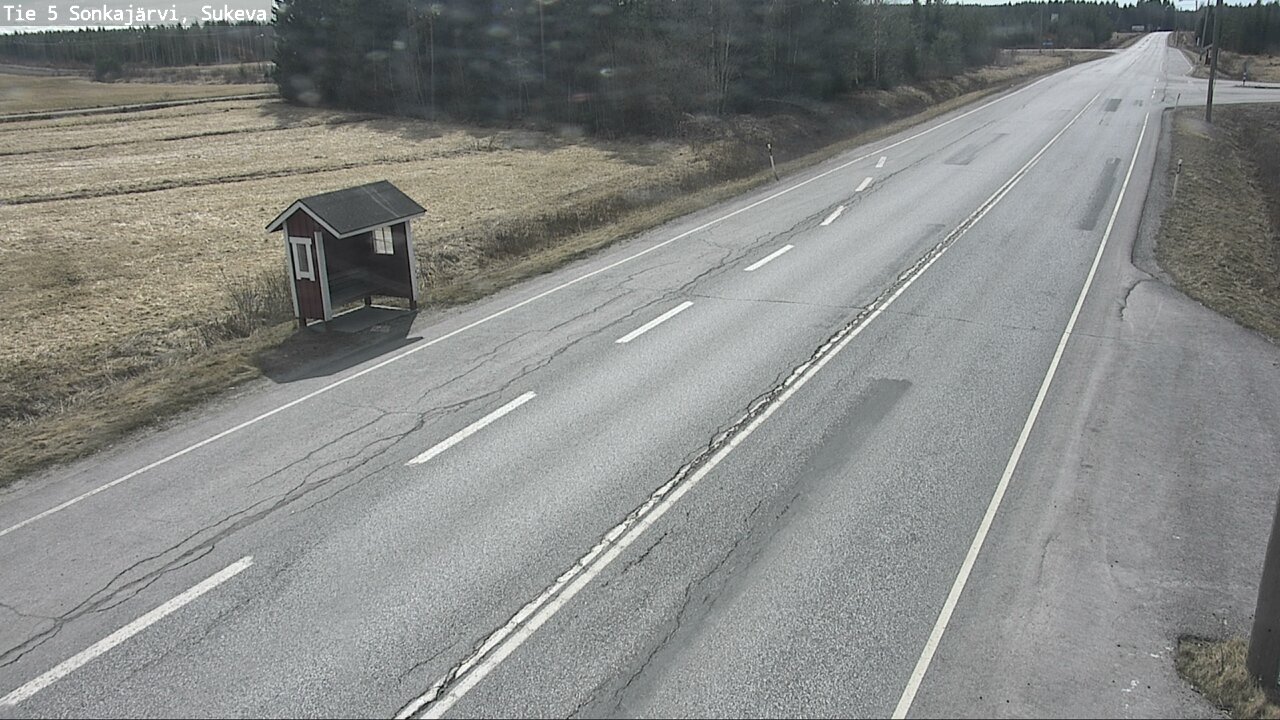 Weather Camera Image Väg 5 Sonkajärvi, Sukeva, Sonkajärvi, Pohjois-Savo