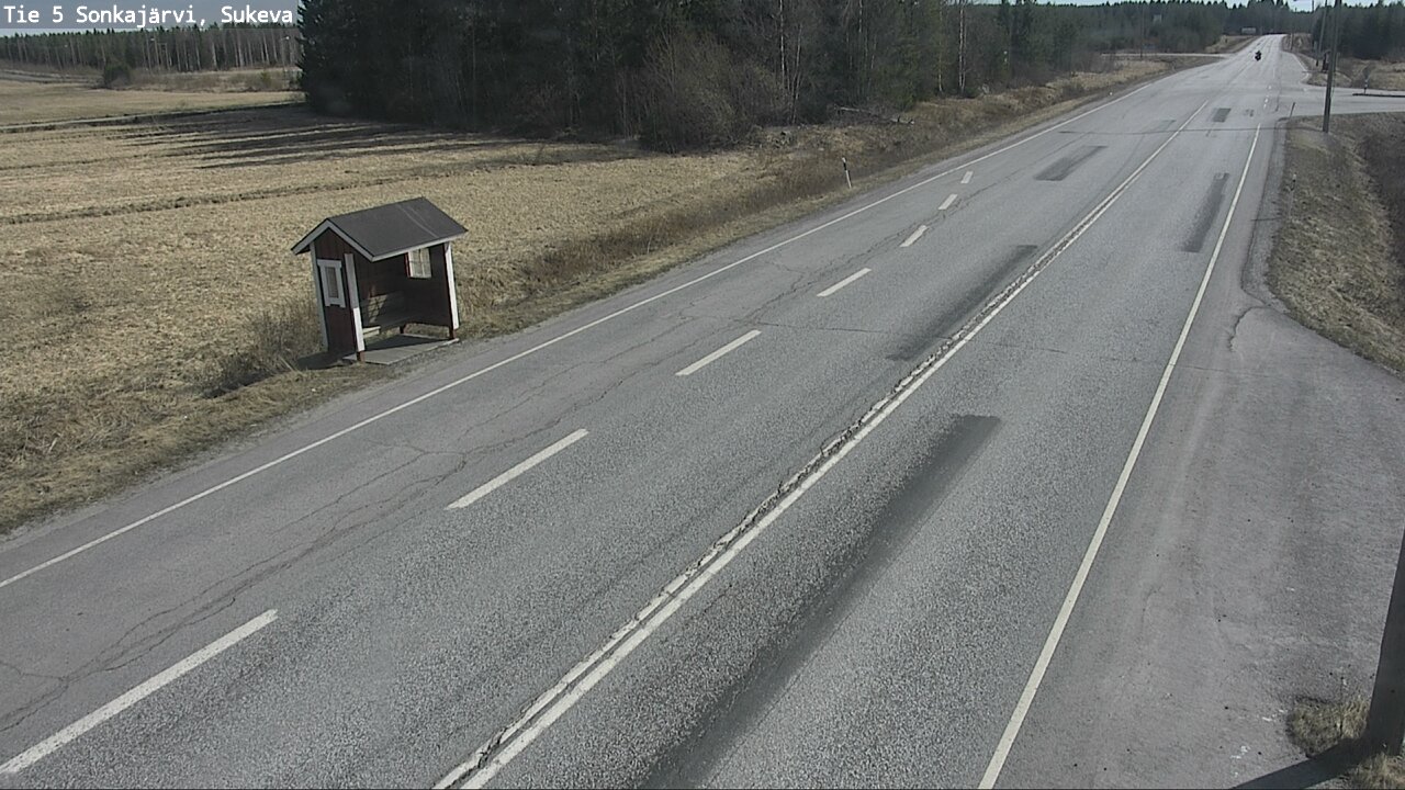Weather Camera Image Väg 5 Sonkajärvi, Sukeva, Sonkajärvi, Pohjois-Savo