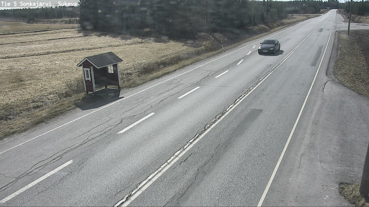 Weather Camera Image Väg 5 Sonkajärvi, Sukeva, Sonkajärvi, Pohjois-Savo