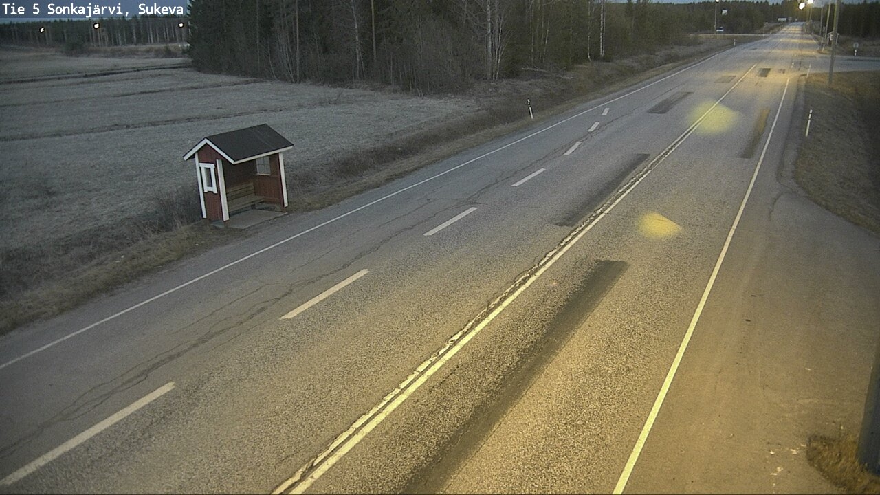 Weather Camera Image Väg 5 Sonkajärvi, Sukeva, Sonkajärvi, Pohjois-Savo