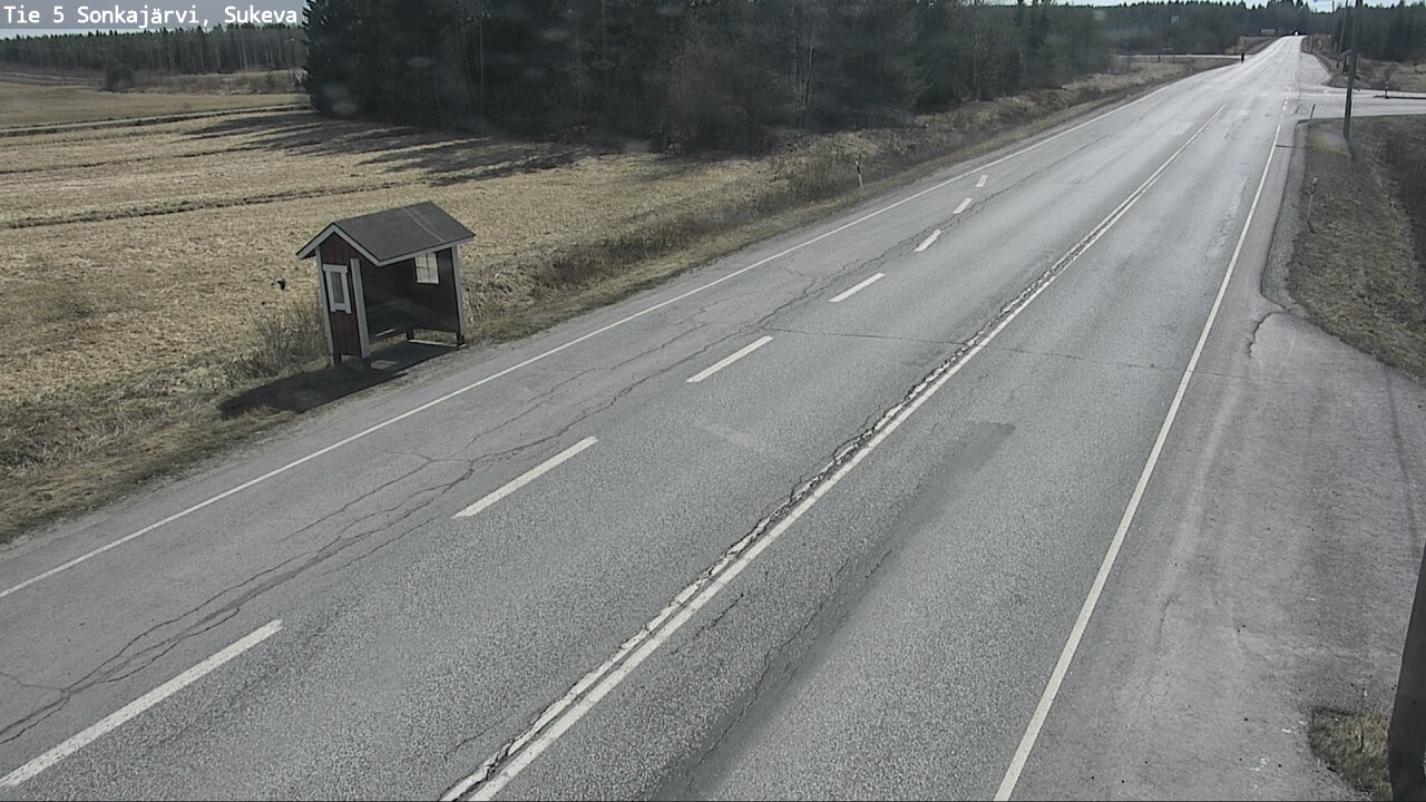 Weather Camera Image Väg 5 Sonkajärvi, Sukeva, Sonkajärvi, Pohjois-Savo