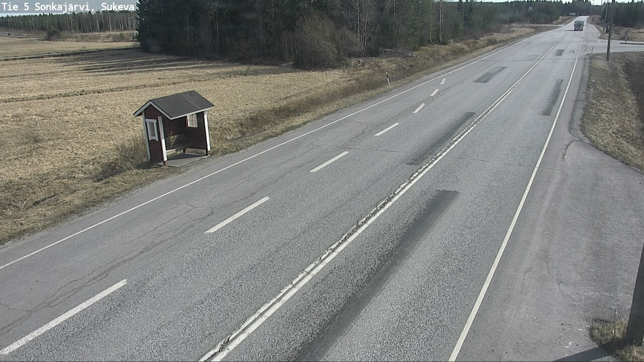 Weather Camera Image Väg 5 Sonkajärvi, Sukeva, Sonkajärvi, Pohjois-Savo