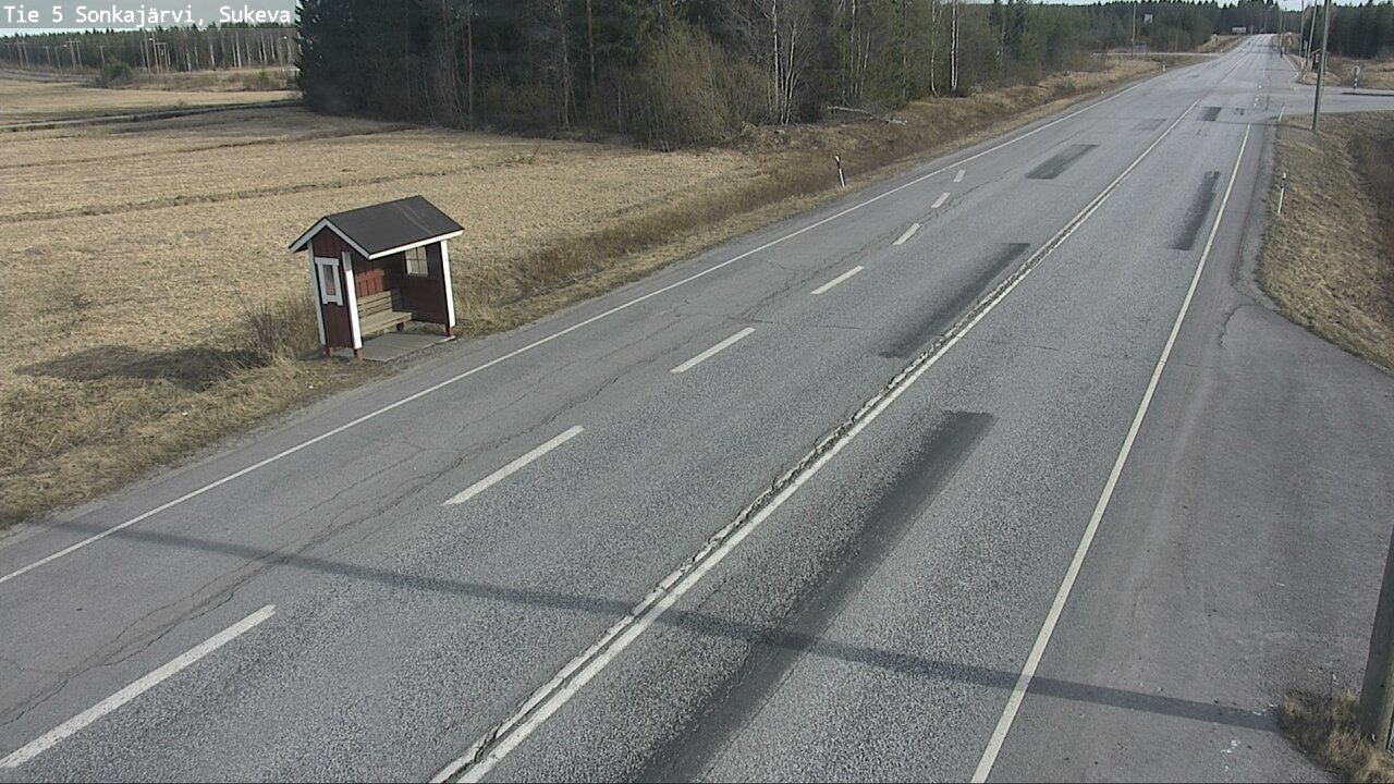 Weather Camera Image Väg 5 Sonkajärvi, Sukeva, Sonkajärvi, Pohjois-Savo