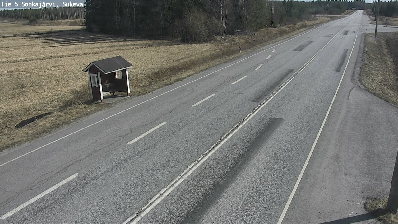 Weather Camera Image Väg 5 Sonkajärvi, Sukeva, Sonkajärvi, Pohjois-Savo