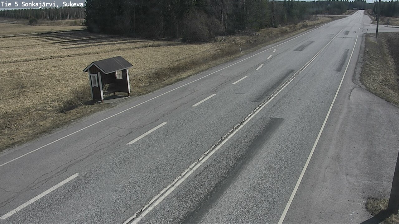Weather Camera Image Väg 5 Sonkajärvi, Sukeva, Sonkajärvi, Pohjois-Savo