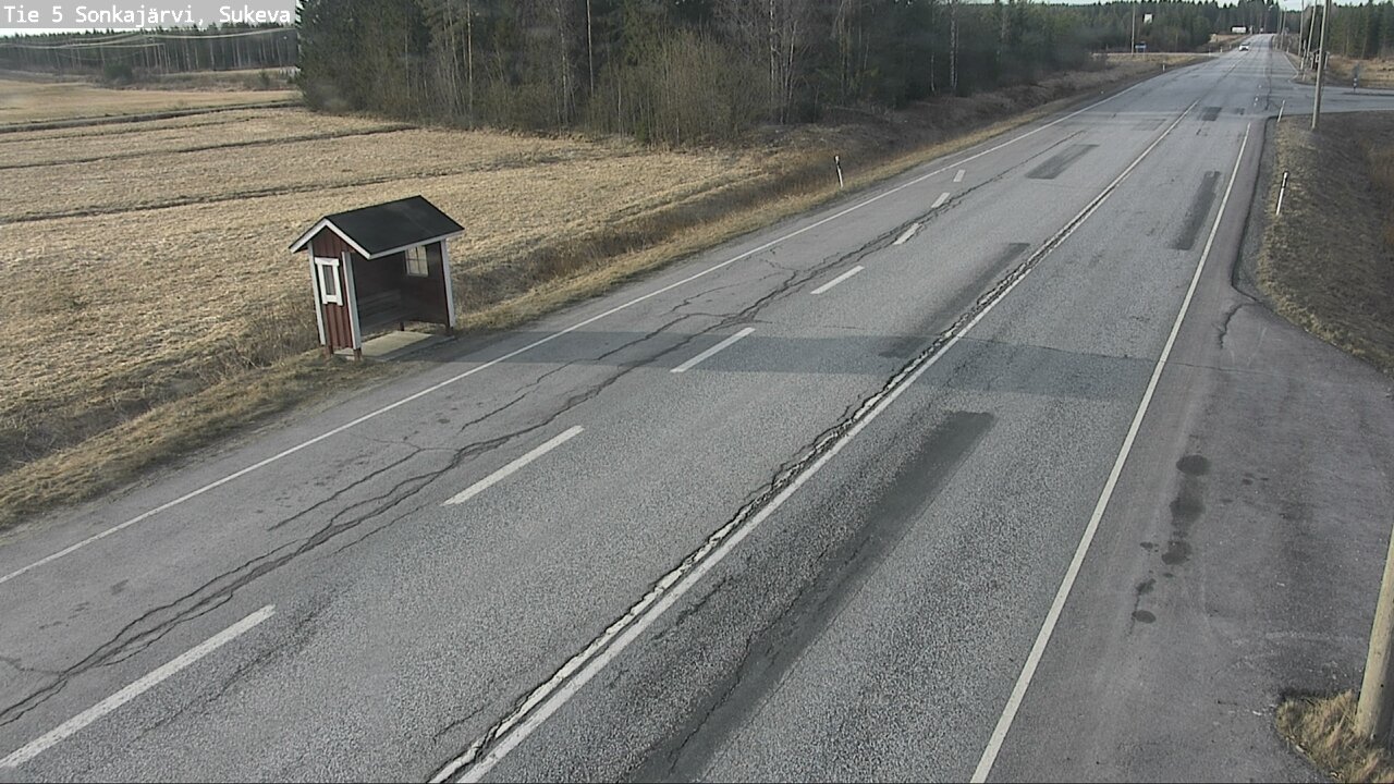 Weather Camera Image Väg 5 Sonkajärvi, Sukeva, Sonkajärvi, Pohjois-Savo