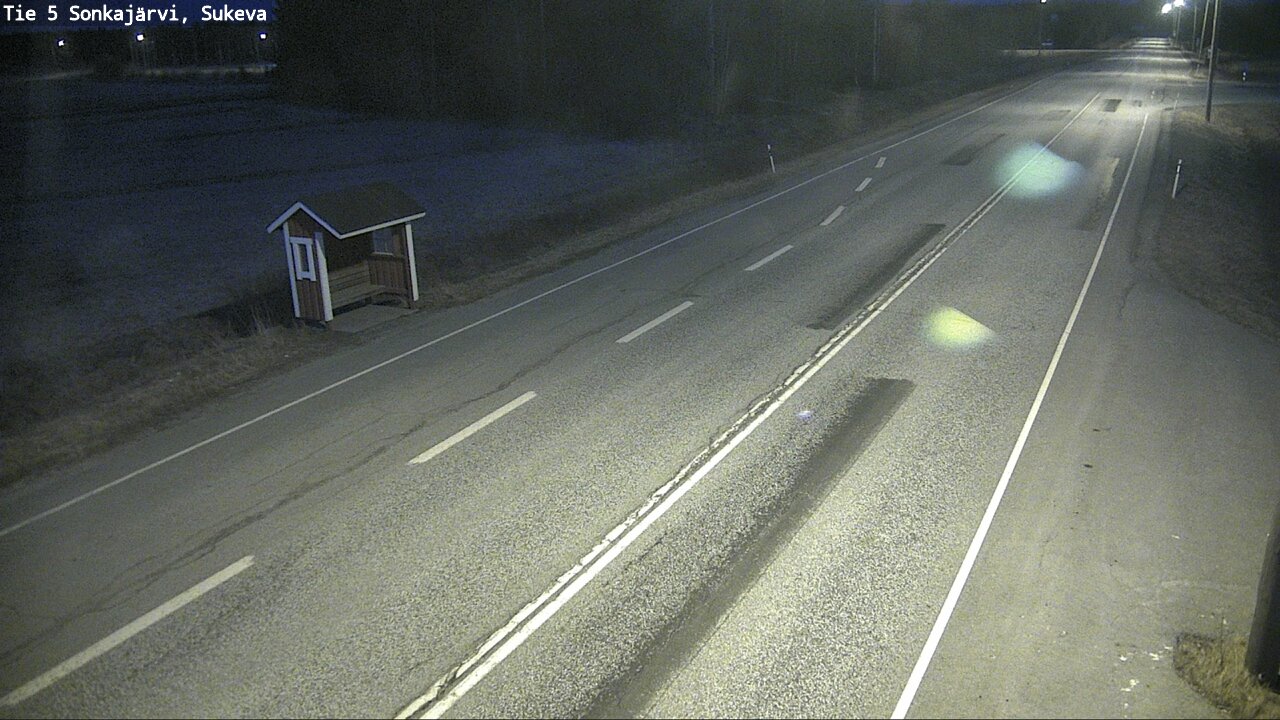Weather Camera Image Väg 5 Sonkajärvi, Sukeva, Sonkajärvi, Pohjois-Savo