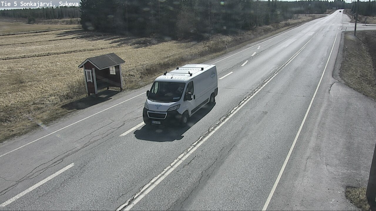 Weather Camera Image Väg 5 Sonkajärvi, Sukeva, Sonkajärvi, Pohjois-Savo
