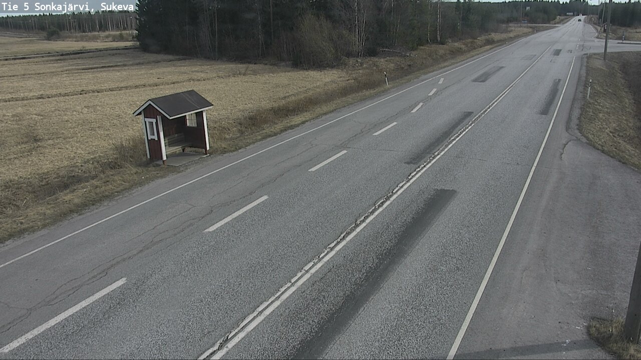 Weather Camera Image Väg 5 Sonkajärvi, Sukeva, Sonkajärvi, Pohjois-Savo