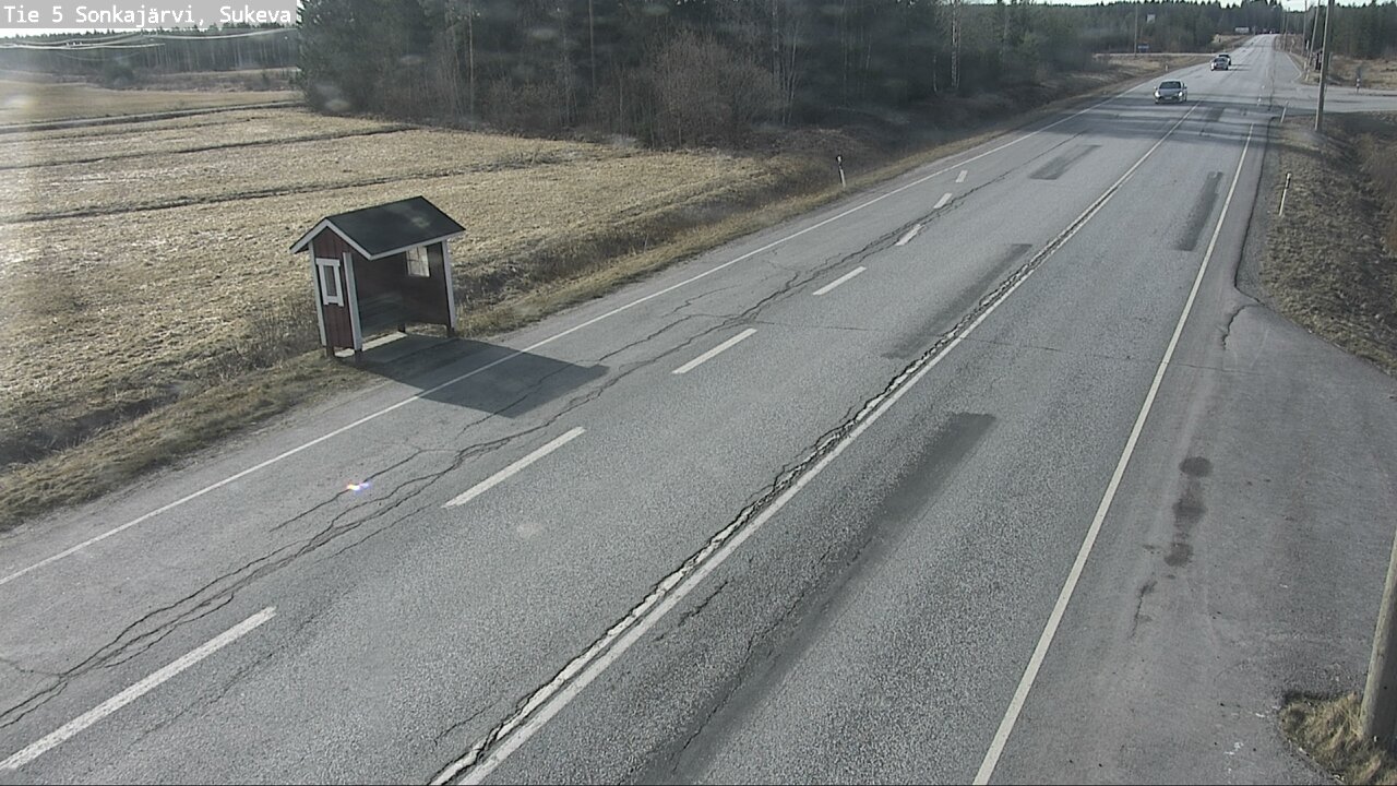 Weather Camera Image Väg 5 Sonkajärvi, Sukeva, Sonkajärvi, Pohjois-Savo