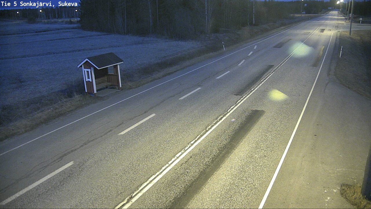 Weather Camera Image Väg 5 Sonkajärvi, Sukeva, Sonkajärvi, Pohjois-Savo