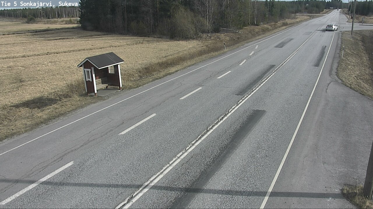 Weather Camera Image Väg 5 Sonkajärvi, Sukeva, Sonkajärvi, Pohjois-Savo