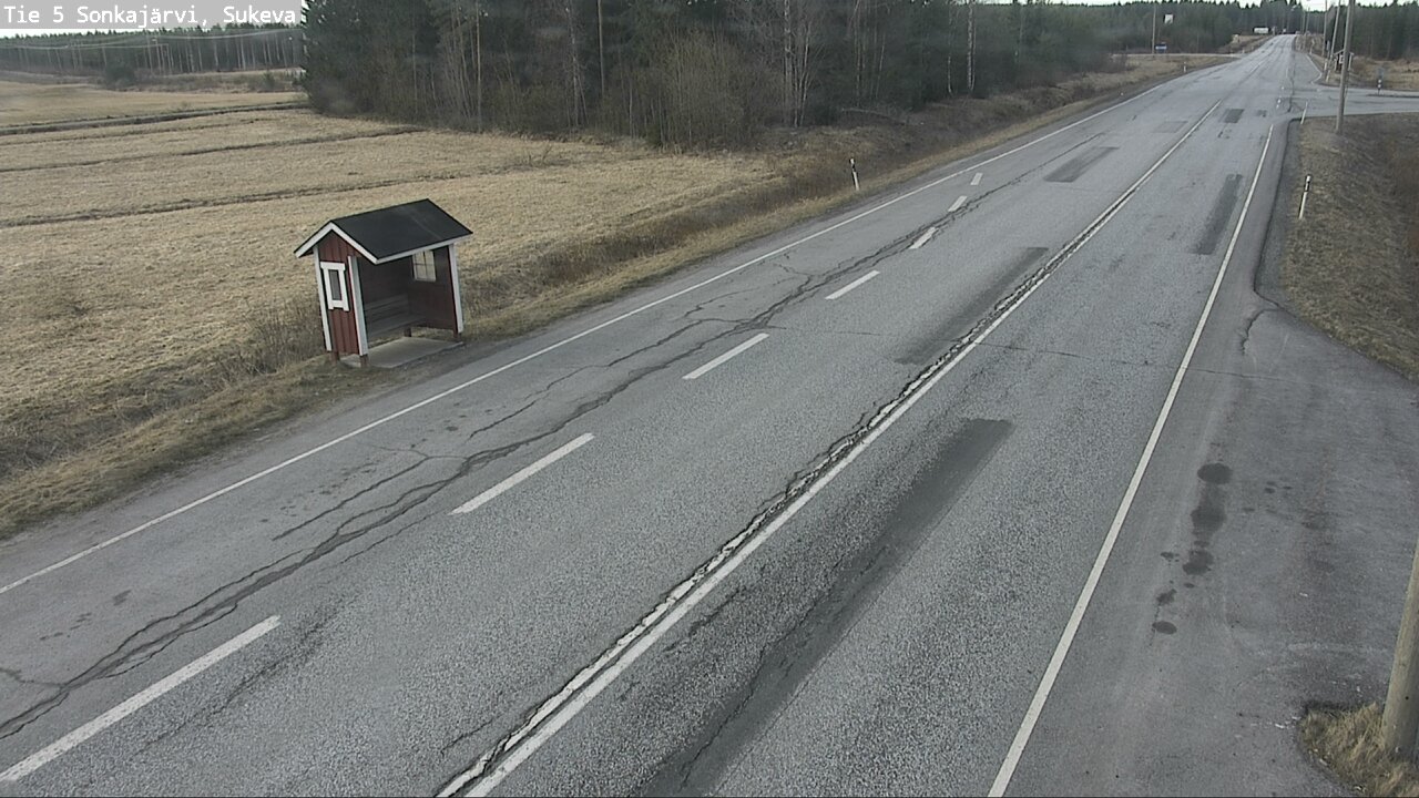 Weather Camera Image Väg 5 Sonkajärvi, Sukeva, Sonkajärvi, Pohjois-Savo