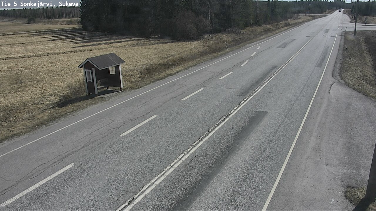 Weather Camera Image Väg 5 Sonkajärvi, Sukeva, Sonkajärvi, Pohjois-Savo