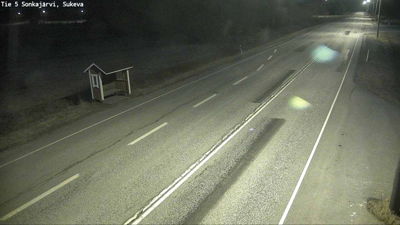 Weather Camera Image Väg 5 Sonkajärvi, Sukeva, Sonkajärvi, Pohjois-Savo