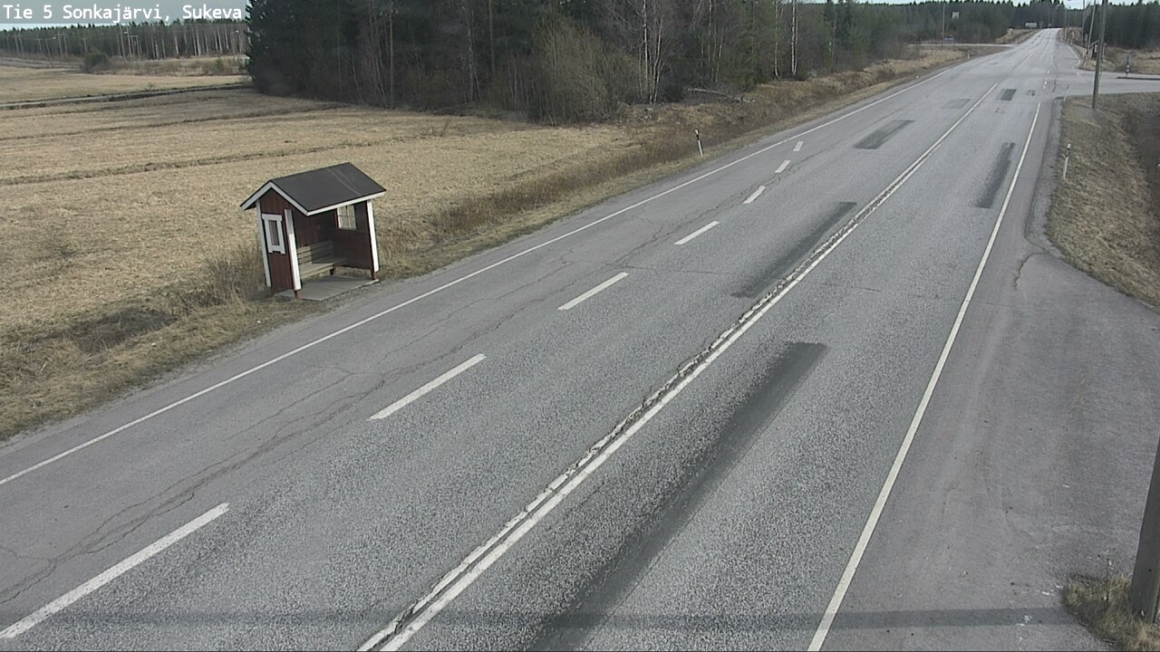 Weather Camera Image Väg 5 Sonkajärvi, Sukeva, Sonkajärvi, Pohjois-Savo