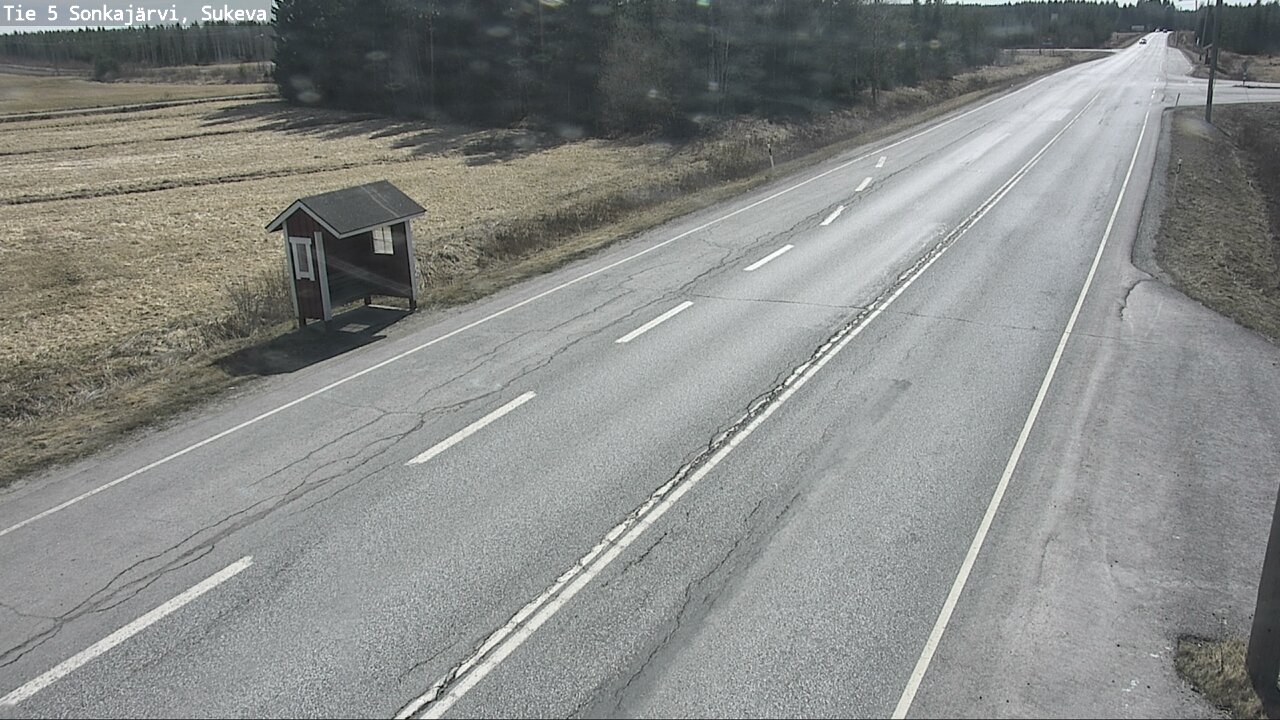 Weather Camera Image Väg 5 Sonkajärvi, Sukeva, Sonkajärvi, Pohjois-Savo