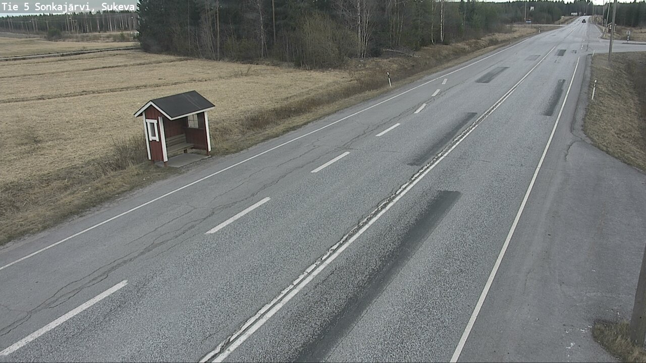 Weather Camera Image Väg 5 Sonkajärvi, Sukeva, Sonkajärvi, Pohjois-Savo