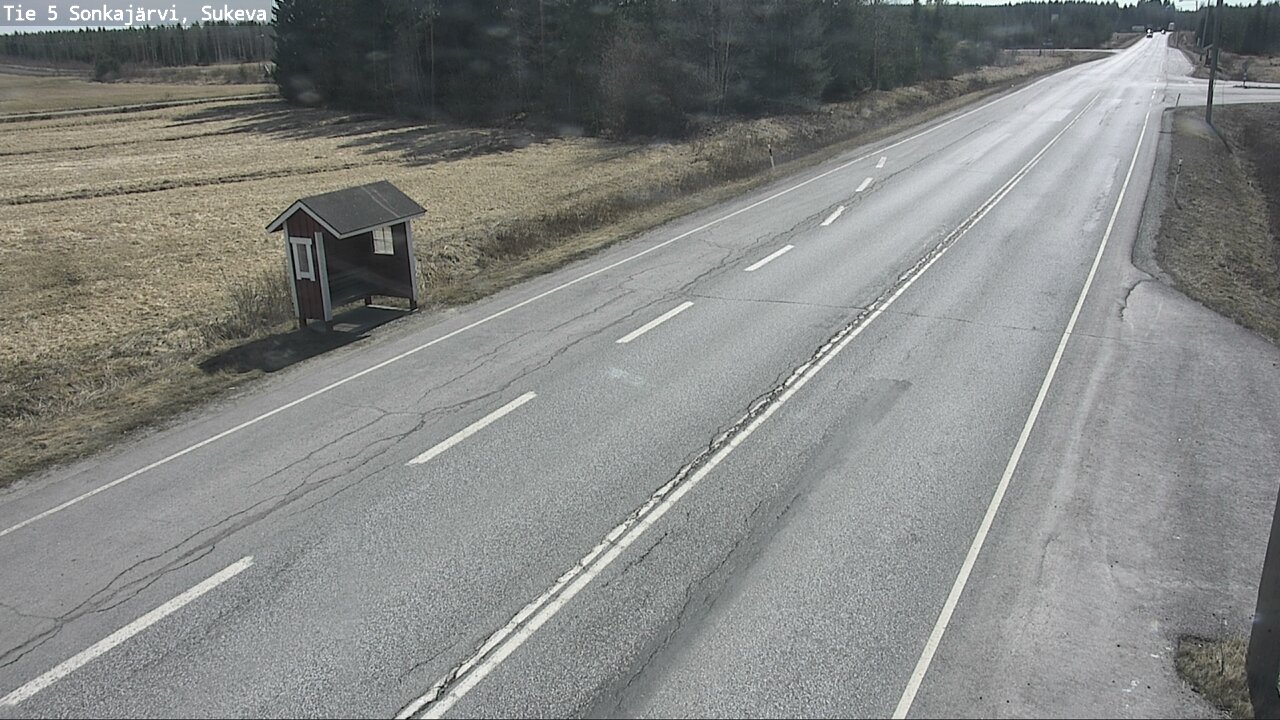 Weather Camera Image Väg 5 Sonkajärvi, Sukeva, Sonkajärvi, Pohjois-Savo