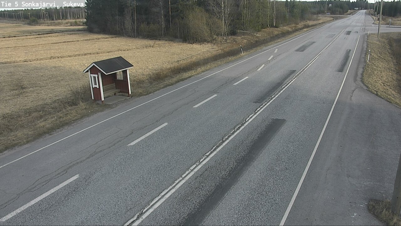 Weather Camera Image Väg 5 Sonkajärvi, Sukeva, Sonkajärvi, Pohjois-Savo
