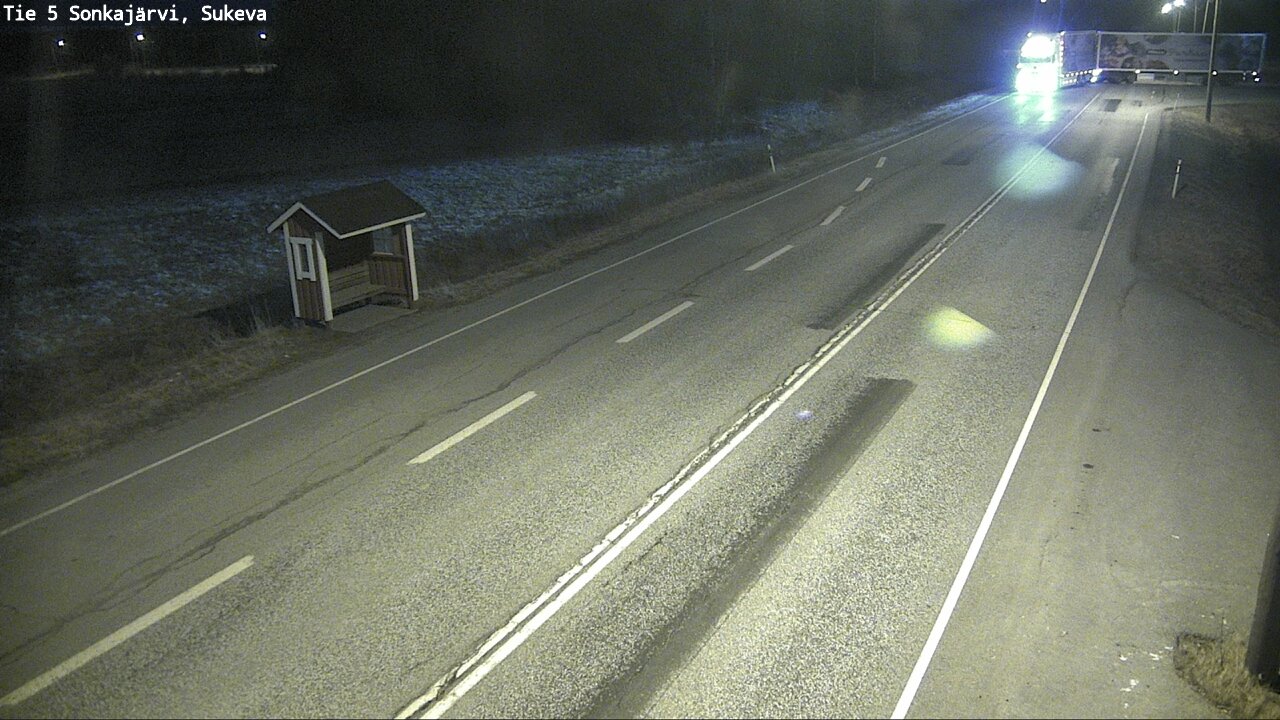 Weather Camera Image Väg 5 Sonkajärvi, Sukeva, Sonkajärvi, Pohjois-Savo