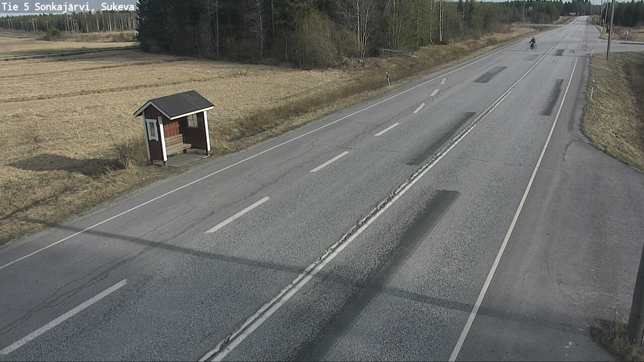Weather Camera Image Väg 5 Sonkajärvi, Sukeva, Sonkajärvi, Pohjois-Savo