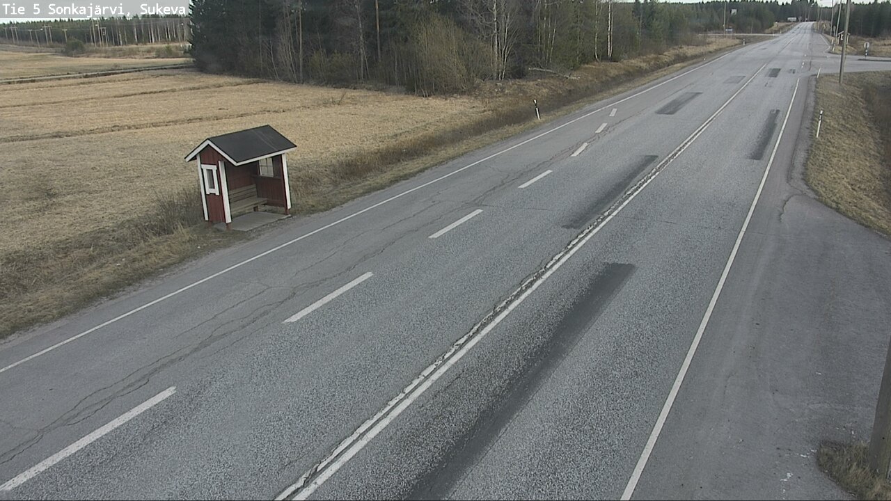 Weather Camera Image Väg 5 Sonkajärvi, Sukeva, Sonkajärvi, Pohjois-Savo