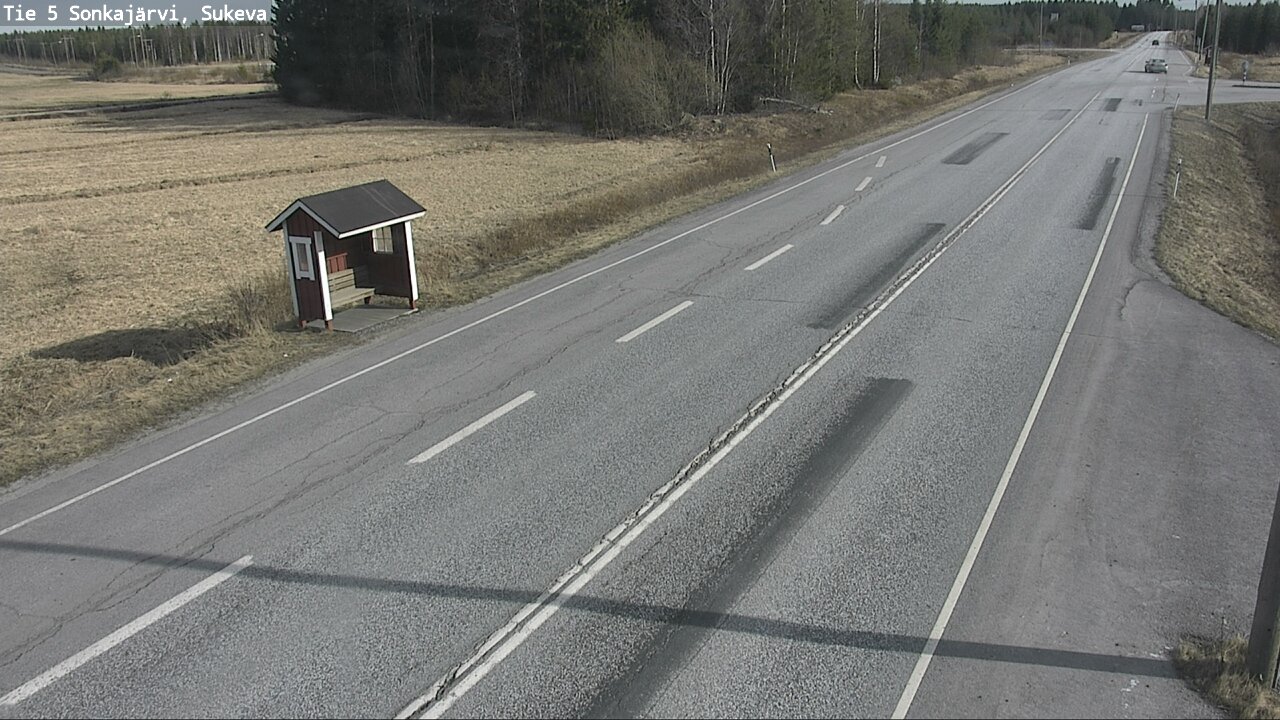 Weather Camera Image Väg 5 Sonkajärvi, Sukeva, Sonkajärvi, Pohjois-Savo