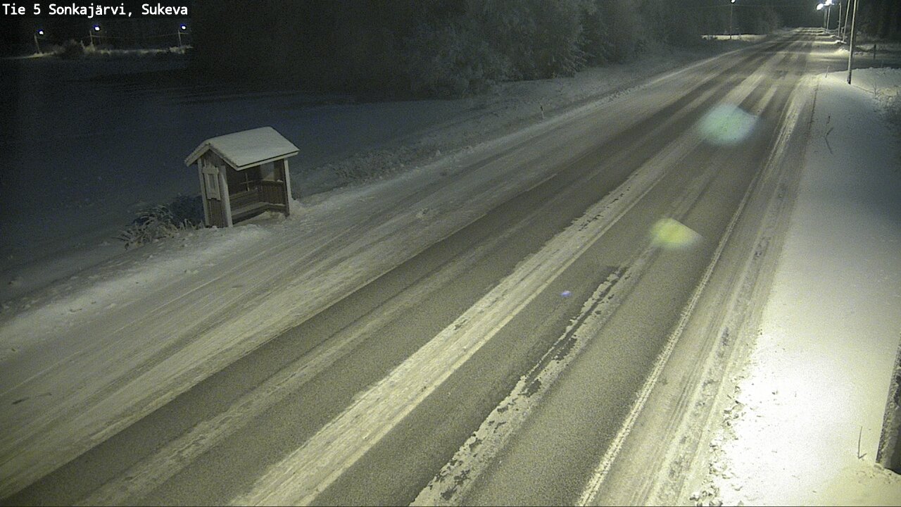 Weather Camera Image Väg 5 Sonkajärvi, Sukeva, Sonkajärvi, Pohjois-Savo