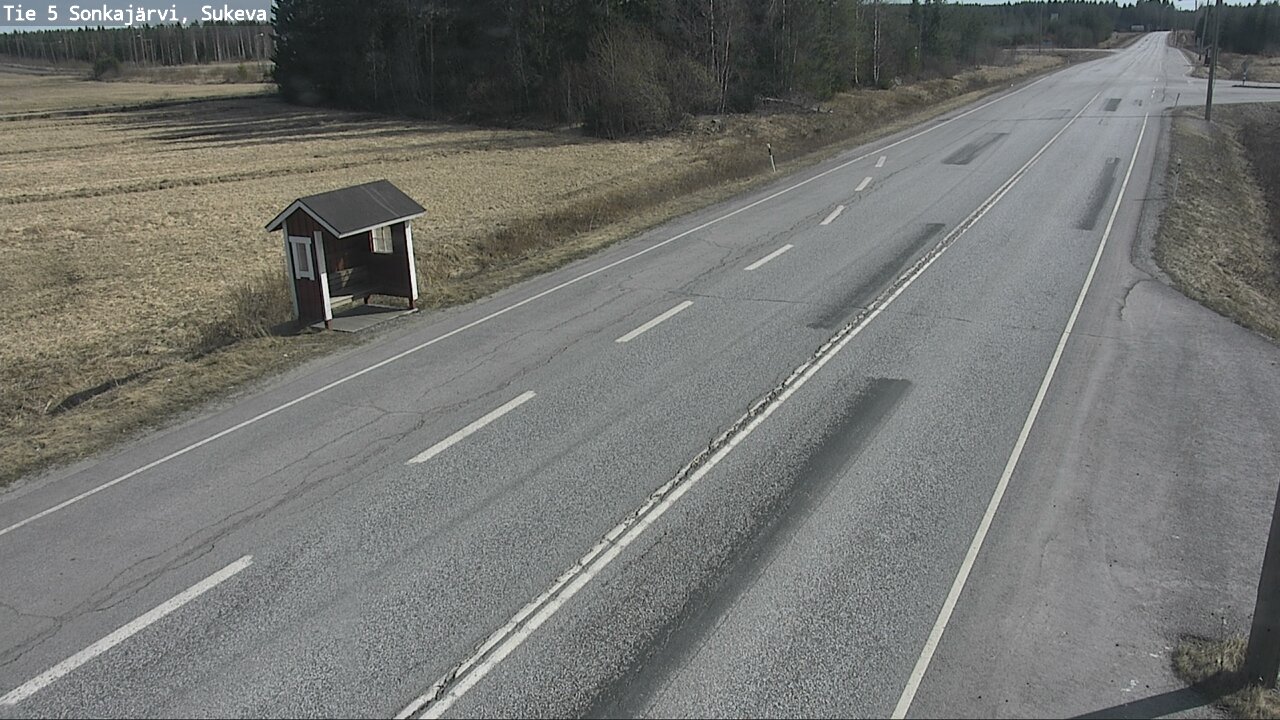 Weather Camera Image Väg 5 Sonkajärvi, Sukeva, Sonkajärvi, Pohjois-Savo
