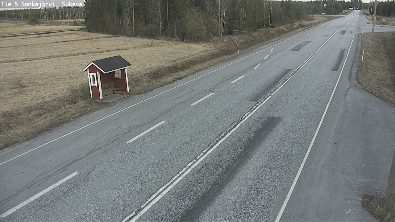 Weather Camera Image Väg 5 Sonkajärvi, Sukeva, Sonkajärvi, Pohjois-Savo