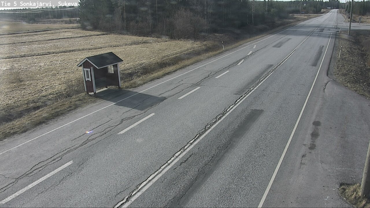 Weather Camera Image Väg 5 Sonkajärvi, Sukeva, Sonkajärvi, Pohjois-Savo