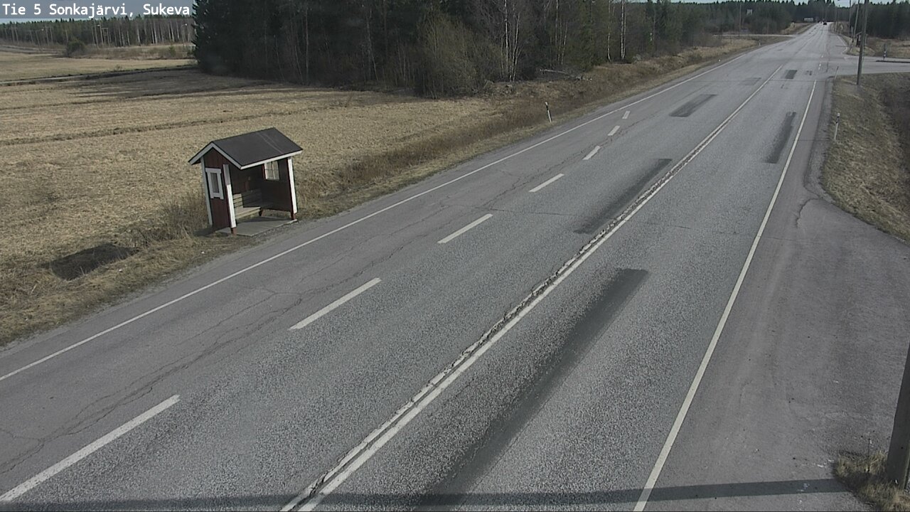 Weather Camera Image Väg 5 Sonkajärvi, Sukeva, Sonkajärvi, Pohjois-Savo