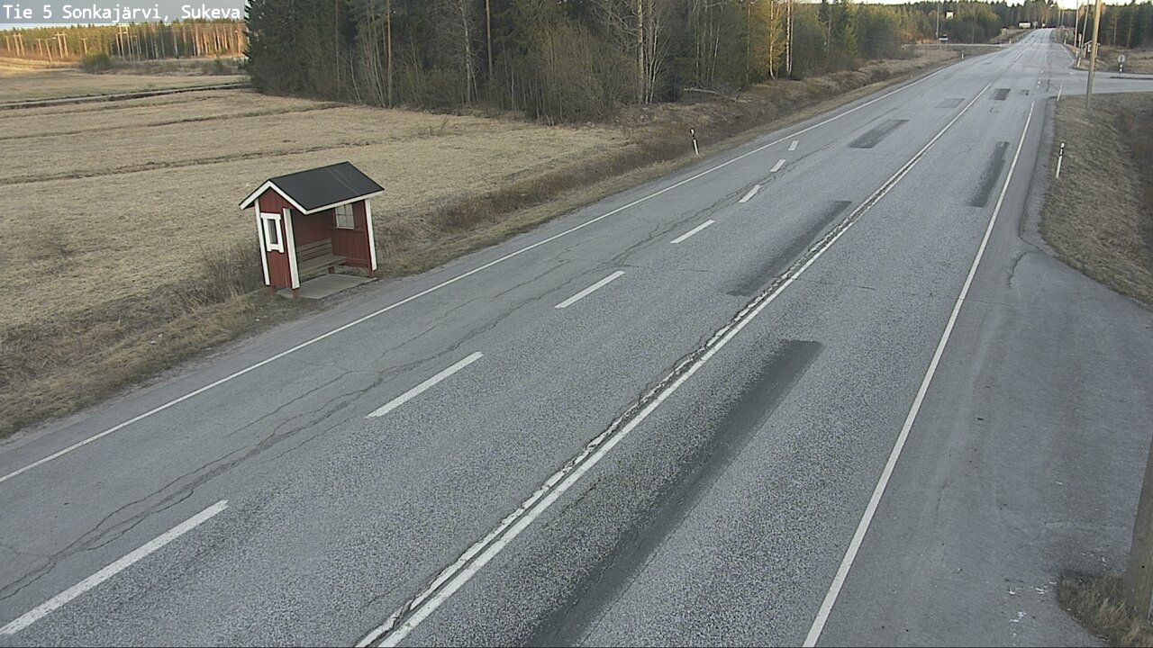 Weather Camera Image Väg 5 Sonkajärvi, Sukeva, Sonkajärvi, Pohjois-Savo