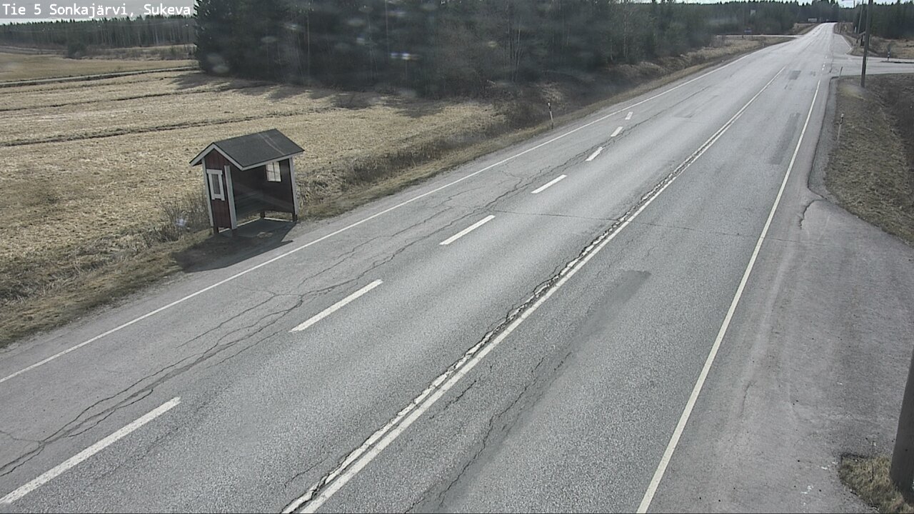 Weather Camera Image Väg 5 Sonkajärvi, Sukeva, Sonkajärvi, Pohjois-Savo