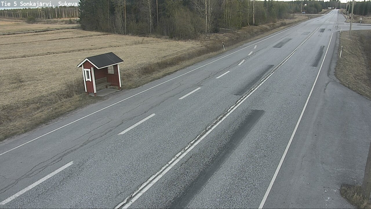 Weather Camera Image Väg 5 Sonkajärvi, Sukeva, Sonkajärvi, Pohjois-Savo