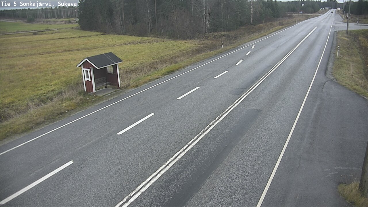 Weather Camera Image Väg 5 Sonkajärvi, Sukeva, Sonkajärvi, Pohjois-Savo