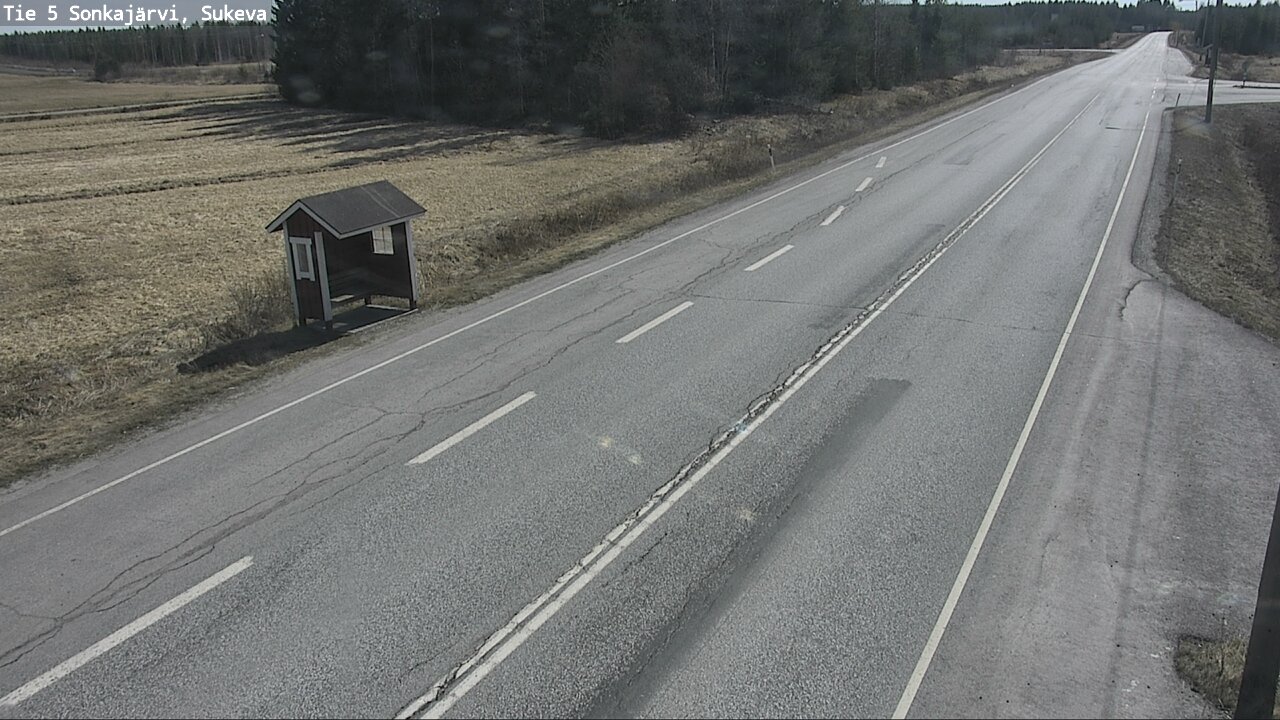 Weather Camera Image Väg 5 Sonkajärvi, Sukeva, Sonkajärvi, Pohjois-Savo